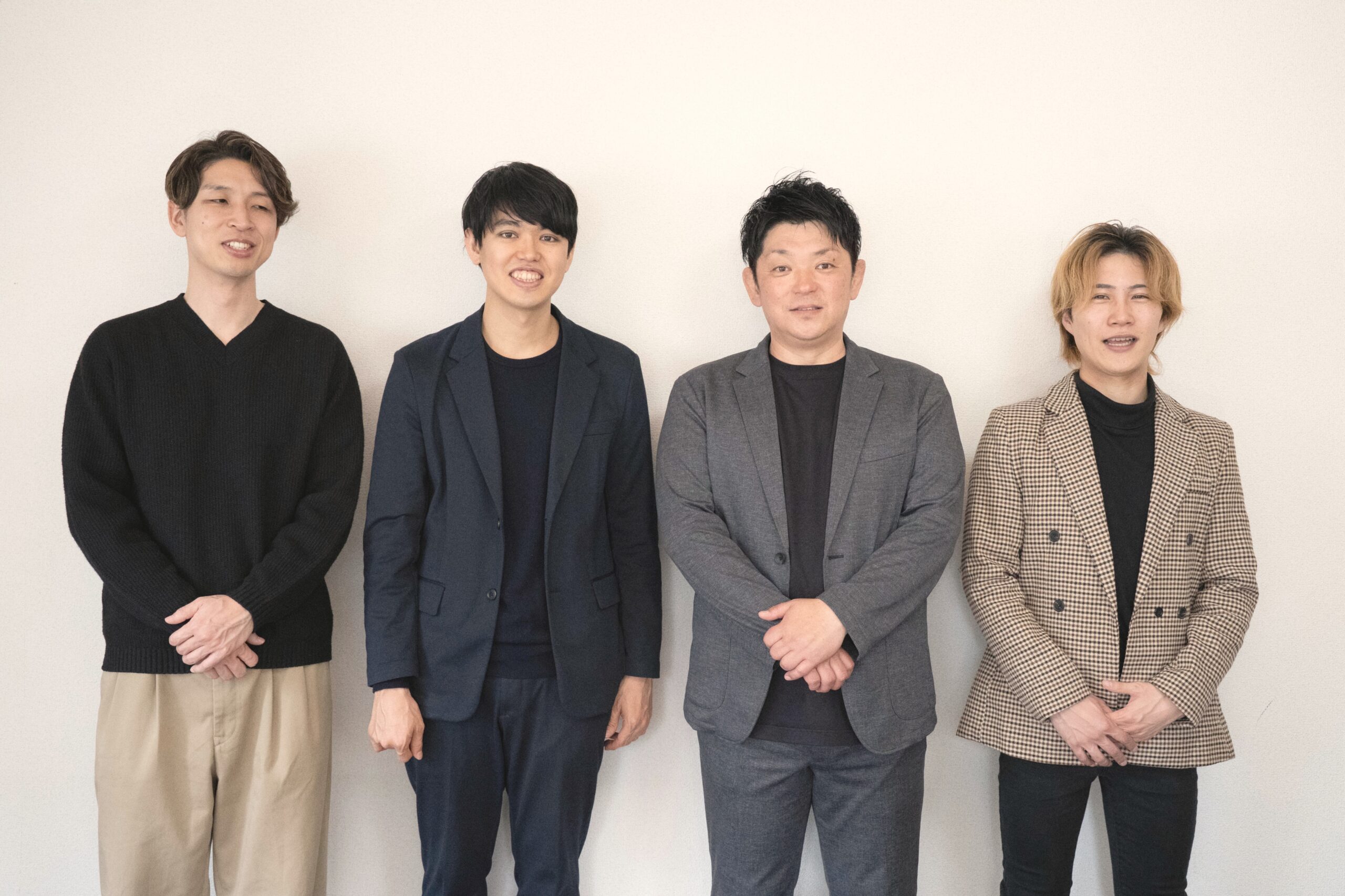 キモチプラスの4人のチームメンバー